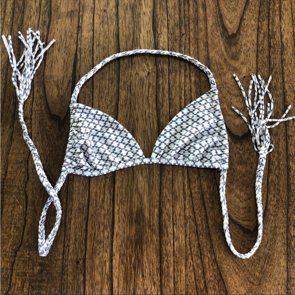 Acacia diamond print bikini top